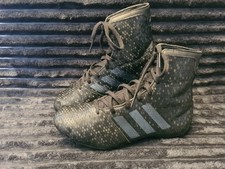 Adidas boxing shoes with a