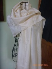 Vintage Cream Silk Scarf