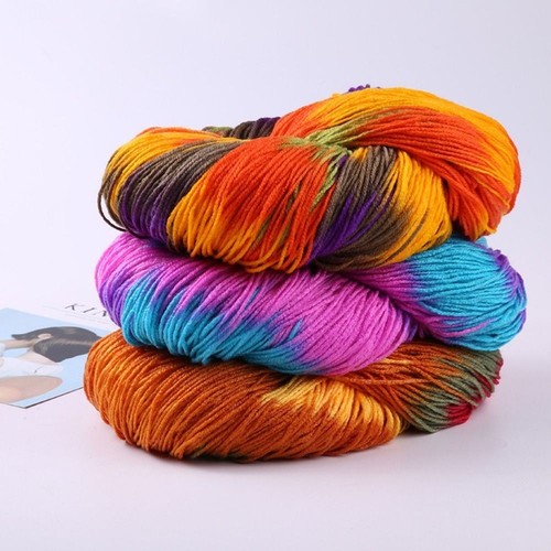 Mixed color wool yarn - mixed,