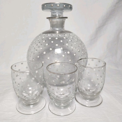 French art glass decanter - glass,