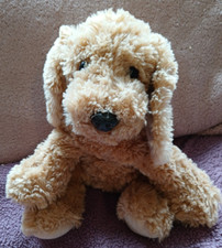 Harrods Knightsbridge London Brown Floppy Puppy Dog Soft Toy Plush