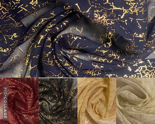 Soft chiffon fabric sheer lame - soft,