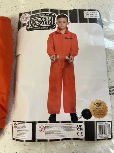 Orange prison overalls boys - prison,
