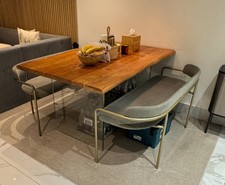 Live Edge Dining Table Solid Wood 