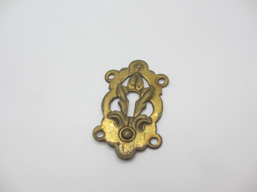 Vintage brass escutcheon - brass,