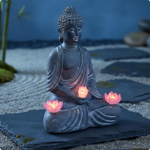 Garden buddha resin - garden,