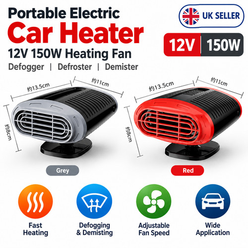 Electric car heater 12v 300w - electric,