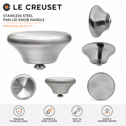 Round pan lid knob - round, le