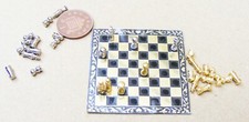 Dolls House Metal Chess Set &