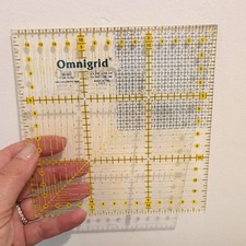 VGC used Prym Omnigrid Universal Ruler 6" x 6" patchwork quilting quiltmaking