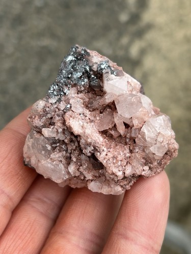 Hematite stained quartz with - hematite,