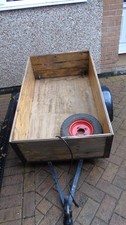 small wooden car trailer  4' x 2'6" used