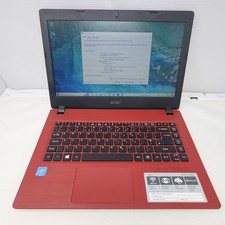 Acer Aspire 1 A114-3 Laptop Red N3350 4GB Ram 32GB 14" W10 Working No Charger