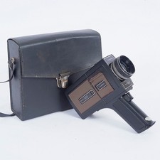 VINTAGE CHINON 722-P SUPER 8mm POWER ZOOM CLASSIC CINE CAMERA c.1972 With CASE