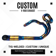 (2006–2017) Harley V-Rod Exhaust Blue Gold 2-1 Performance Pipe