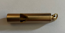 solid  Brass small  working  Whistle Keychain Pendant fob chain