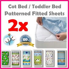 Pack of 2 Fitted Sheets 100%