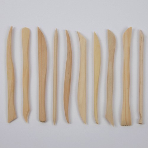 10pcs set wooden clay - wooden, carving