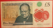 AA31 New Polymer £5 Note