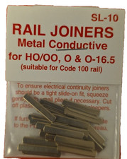 OO/HO Rail Joiners 2 X Pack