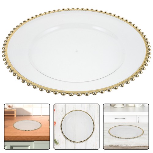 6pcs clear charger plates - plates, with