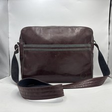 Fred Perry Retro Vintage Classic Shoulder Messenger Flight Laptop Bag Burgundy