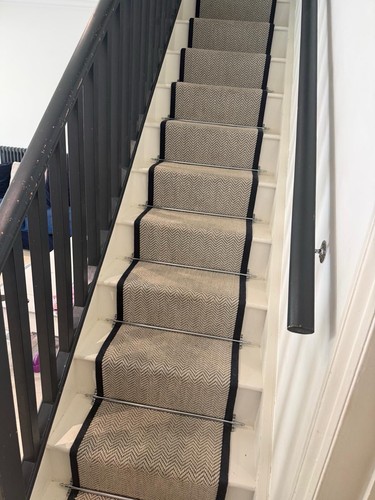 Silver metal stair - silver, set