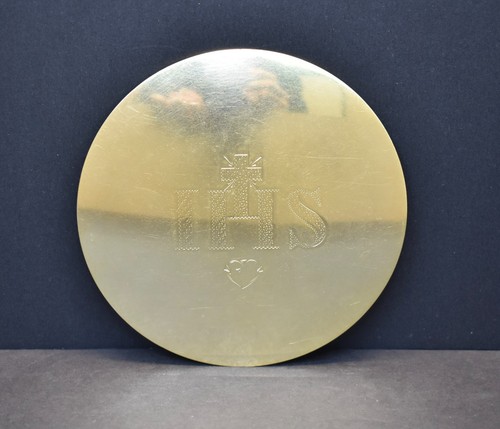 Vintage sterling silver disk - sterling,