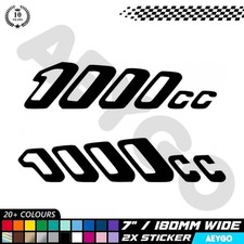 2x BMW 1000CC Vinyl Decal Stickers Bike Motorbike Motorcycle Mod Sponsor