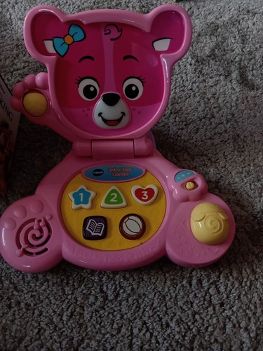 Vtech baby bear laptop pink - bear,