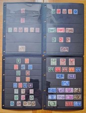 COLLECTION OF 67 PRE-DECIMAL GB STAMPS IN 4 HAGNER SHEETS – 1902-13 TO 1951 