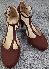 Clarks High Heel Ankle Strap Shoes Uk Size 5.5D Excellent Condition DL122072