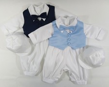 Boys Christening Romper Suit