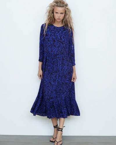 Zara blue black animal - zara,