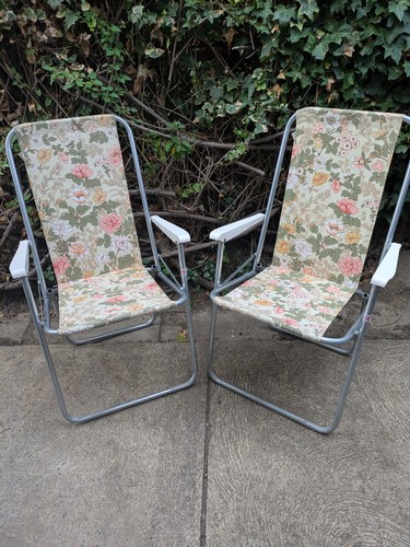 Pair vintage 1970s floral - vintage,