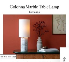 Heals Colonna marble lamp