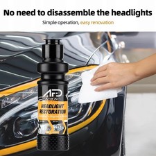 Car Headlight Restoration Kit Headlamp Polish Cleaner Light Lens Restorer Paste
