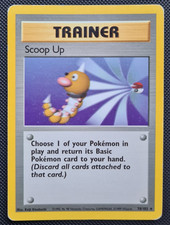 Pokemon Card Scoop Up 78/102 Rare Vintage WOTC Base Set Original 1999