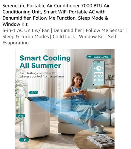 Serenelife portable air - portable,