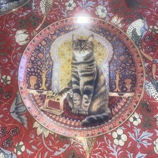 Cats Around The World Decorative Plate, Blossom in India,  Lesley Anne ivory 