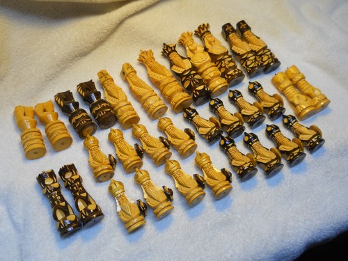 Hand carved russian chess - chess, set