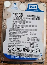 Western Digital Scorpio Blue WD1600BEVT 160gb Sata Hard Drive 2.5" Laptop