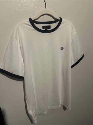 Fred perry white black shirt - fred,