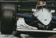 Eric van de Poele Hand Signed 12x8 Photo - Formula 1 Autograph F1 6.