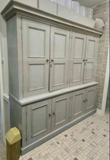 Vintage Oversized House Keepers Cupboard Cabinet 