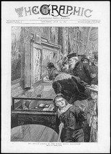 1891 Antique Print - LONDON ROYAL NAVAL EXHIBITION NELSON MEMORABILIA (84)