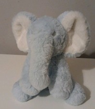 Elephant Teddy Blue and White Stuffed Animal Lesser And Pavy R'pet Pals So Soft 