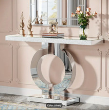 43-inch Mirrored Console Table