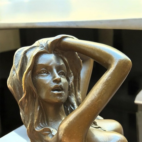 Bronze statue woman sculpture - statue,