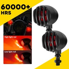 2x Universal Motorcycle Red